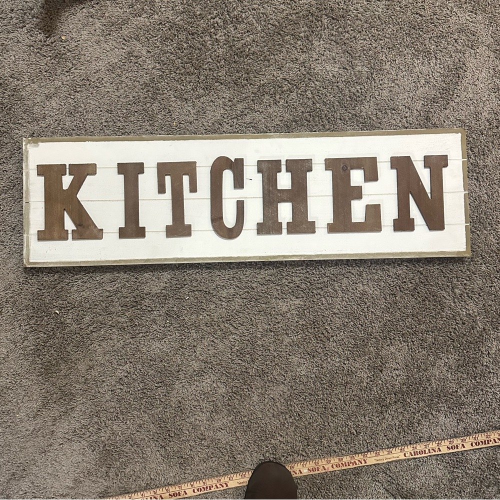 Rustic Brown Kitchen Wall Sign